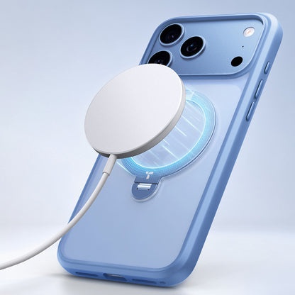 MagSafe-hoesje voor Apple iPhone 18 Pro / 17 Pro, Torras, Ostand Spin, Blauw
