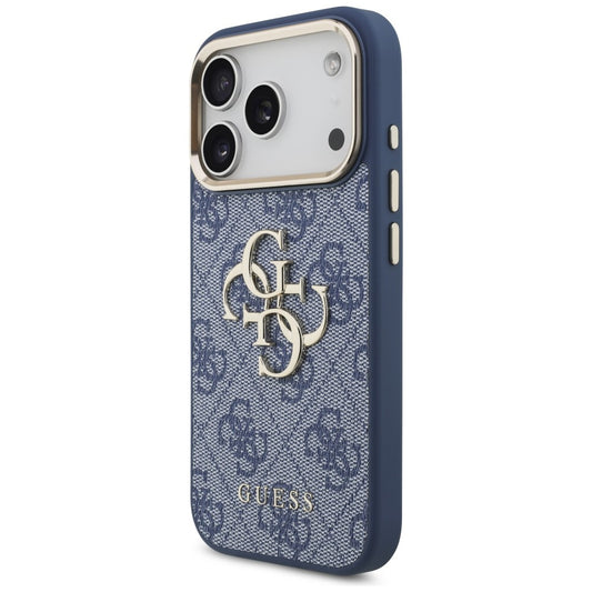 Hoes voor Apple iPhone 18 Pro Max / 17 Pro Max, Guess, 4G Big Classic Logo, Blauw