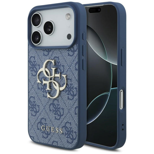 Hoes voor Apple iPhone 18 Pro Max / 17 Pro Max, Guess, 4G Big Logo, Blauw