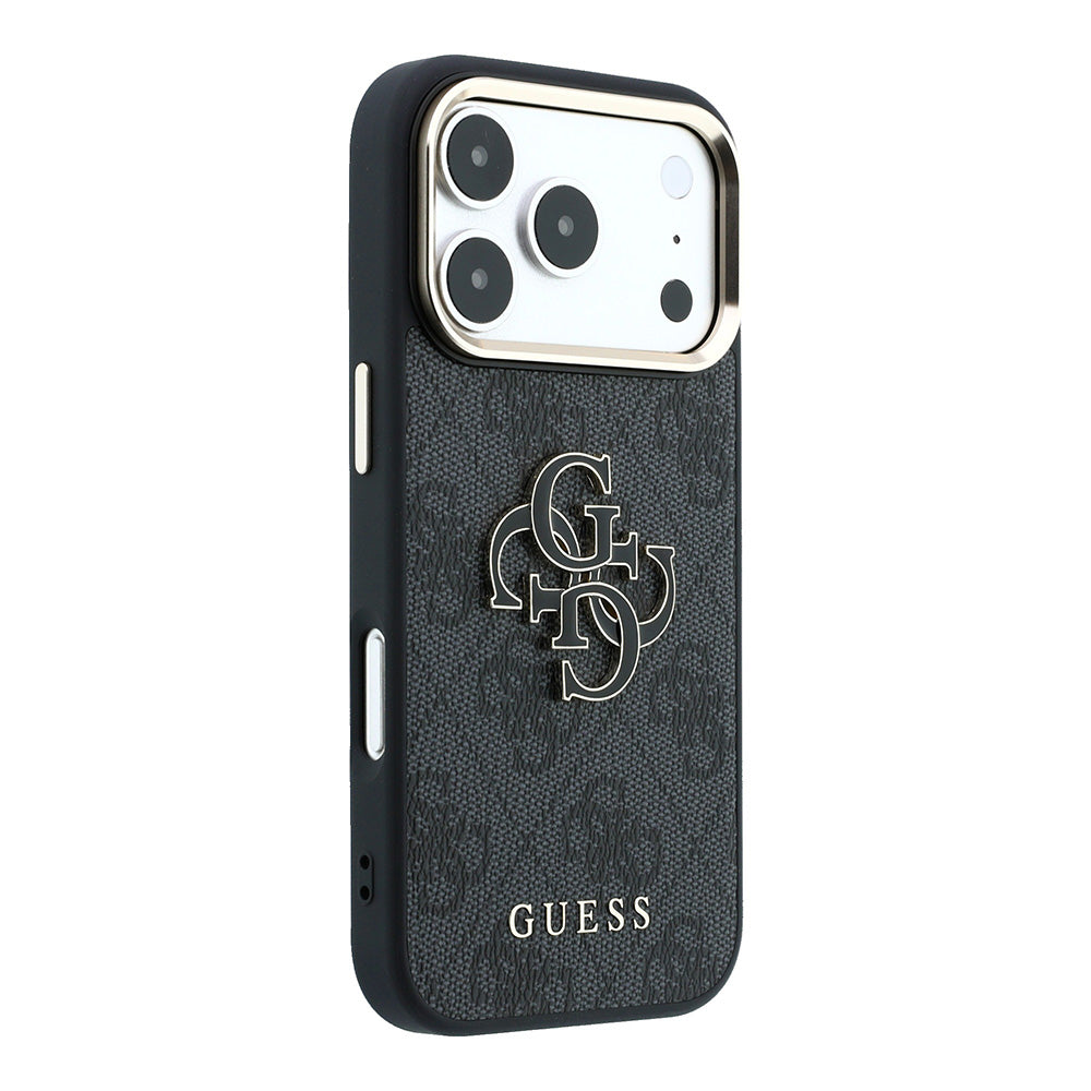 Hoes voor Apple iPhone 18 Pro Max / 17 Pro Max, Guess, 4G Big Resin Logo, Zwart