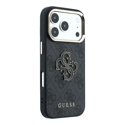 Hoes voor Apple iPhone 18 Pro Max / 17 Pro Max, Guess, 4G Big Resin Logo, Zwart