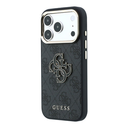 Hoes voor Apple iPhone 18 Pro Max / 17 Pro Max, Guess, 4G Big Resin Logo, Zwart
