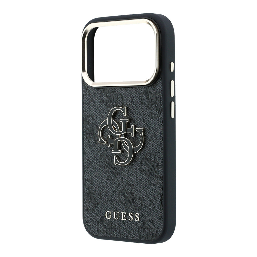 Hoes voor Apple iPhone 18 Pro Max / 17 Pro Max, Guess, 4G Big Resin Logo, Zwart