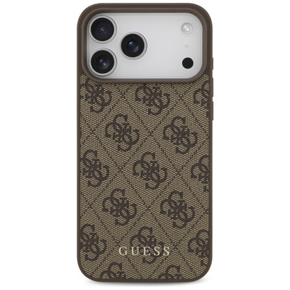Hoes voor Apple iPhone 18 Pro Max / 17 Pro Max, Guess, 4G Classic Logo, Bruin