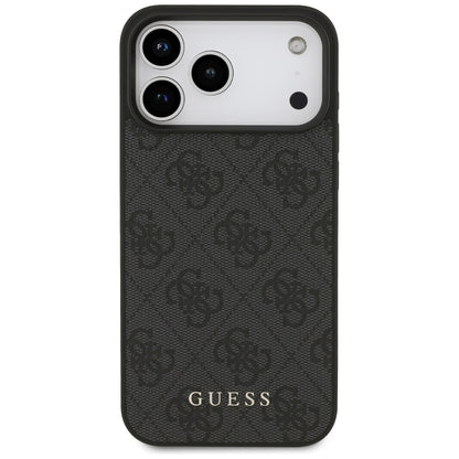 Hoes voor Apple iPhone 18 Pro Max / 17 Pro Max, Guess, 4G Classic Logo, Zwart