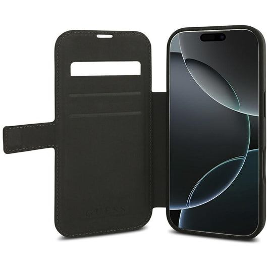 Hoes voor Apple iPhone 18 Pro Max / 17 Pro Max, Guess, 4G Metalen Logo, Bruin