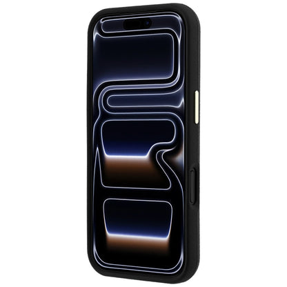 Hoes voor Apple iPhone 18 Pro Max / 17 Pro Max, Guess, Gegranuleerd Groot Resin Logo, Zwart
