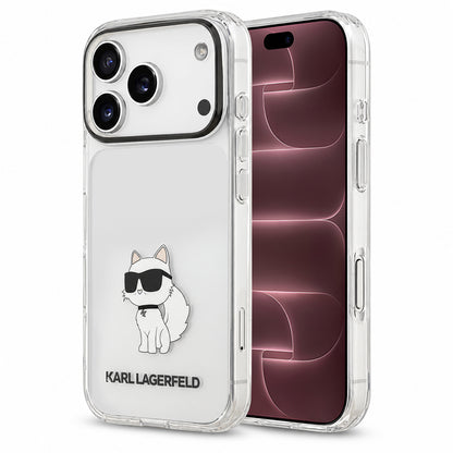 Hoesje voor Apple iPhone 18 Pro Max / 17 Pro Max, Karl Lagerfeld, IML Choupette NFT, transparant