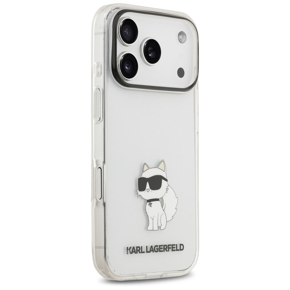 Hoesje voor Apple iPhone 18 Pro Max / 17 Pro Max, Karl Lagerfeld, IML Choupette NFT, transparant