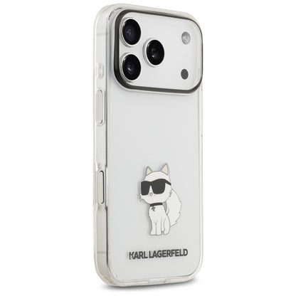 Hoesje voor Apple iPhone 18 Pro Max / 17 Pro Max, Karl Lagerfeld, IML Choupette NFT, transparant