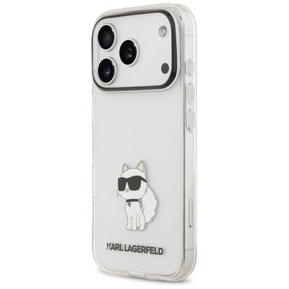 Hoesje voor Apple iPhone 18 Pro Max / 17 Pro Max, Karl Lagerfeld, IML Choupette NFT, transparant