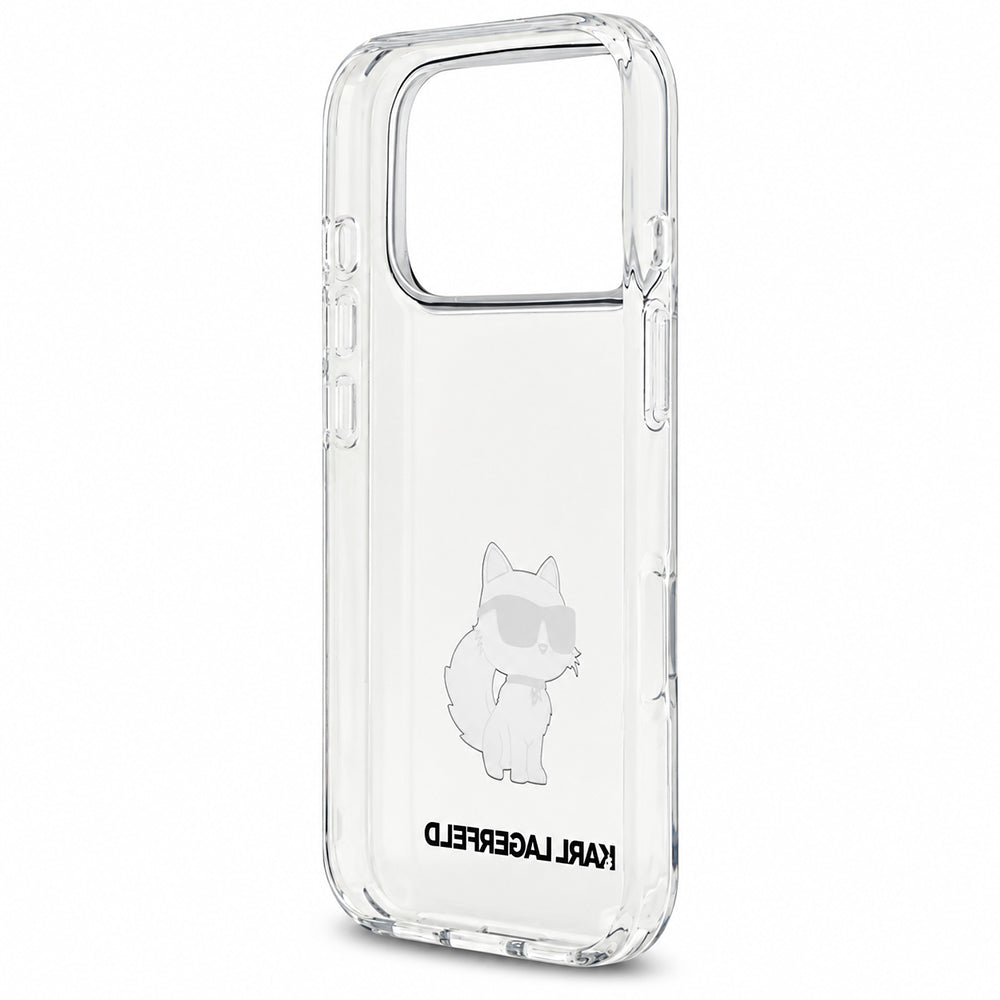 Hoesje voor Apple iPhone 18 Pro Max / 17 Pro Max, Karl Lagerfeld, IML Choupette NFT, transparant