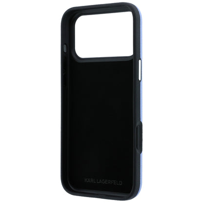 Hoes voor Apple iPhone 18 Pro Max / 17 Pro Max, Karl Lagerfeld, Smooth Big Resin Signature Logo, Bleu