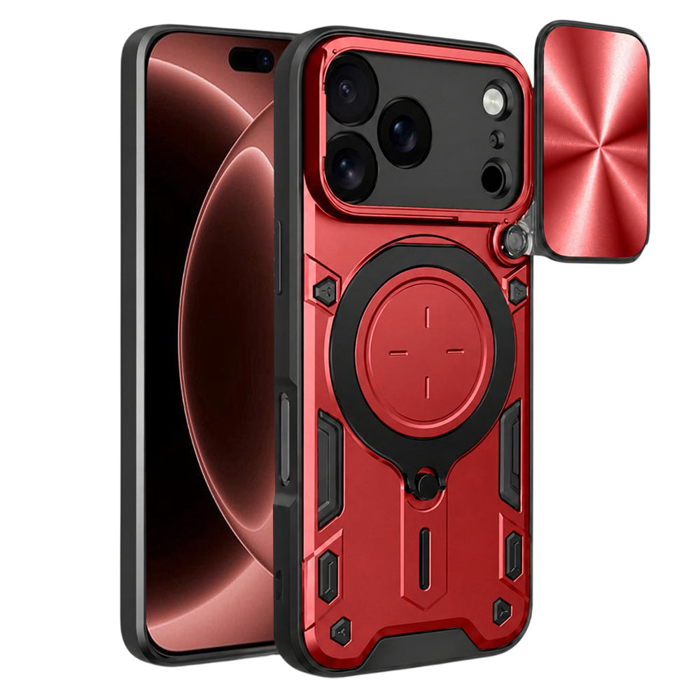 Hoes voor Apple iPhone 18 Pro Max / 17 Pro Max, Techsuit, CamGuard Pro, Rood