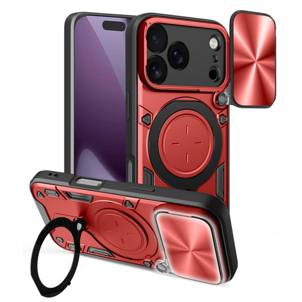 Hoes voor Apple iPhone 18 Pro Max / 17 Pro Max, Techsuit, CamGuard Pro, Rood