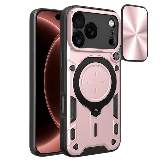 Hoes voor Apple iPhone 18 Pro Max / 17 Pro Max, Techsuit, CamGuard Pro, Roze Goud
