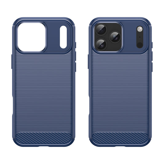 Case for Apple iPhone 18 Pro Max / 17 Pro Max, Techsuit, Carbon, Blue