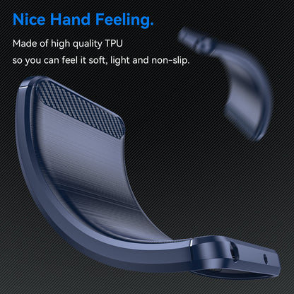 Hoes voor Apple iPhone 18 Pro Max / 17 Pro Max, Techsuit, Carbon, Blauw