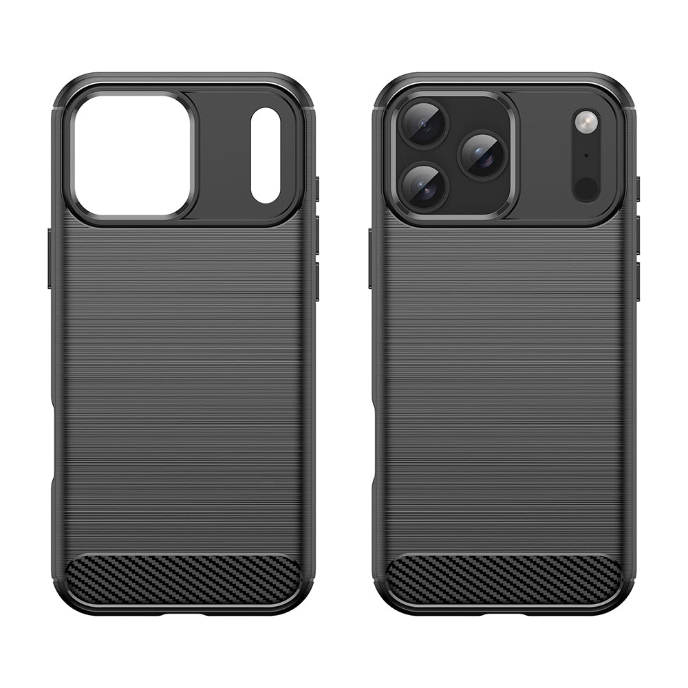 Hoes voor Apple iPhone 18 Pro Max / 17 Pro Max, Techsuit, Carbon, Zwart