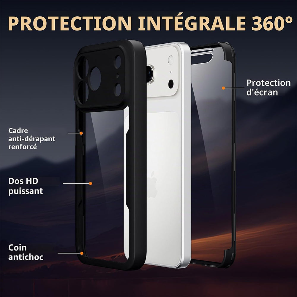 Hoes voor Apple iPhone 18 Pro Max / 17 Pro Max, Techsuit, ColorVerse 360, Zwart