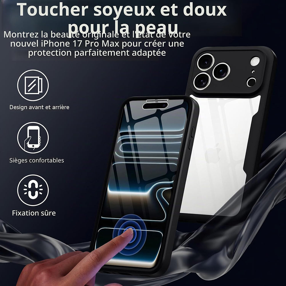 Hoes voor Apple iPhone 18 Pro Max / 17 Pro Max, Techsuit, ColorVerse 360, Zwart