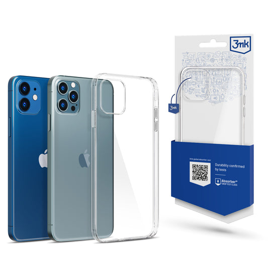 Hoes voor Apple iPhone 12 / 12 Pro, 3MK, Transparant