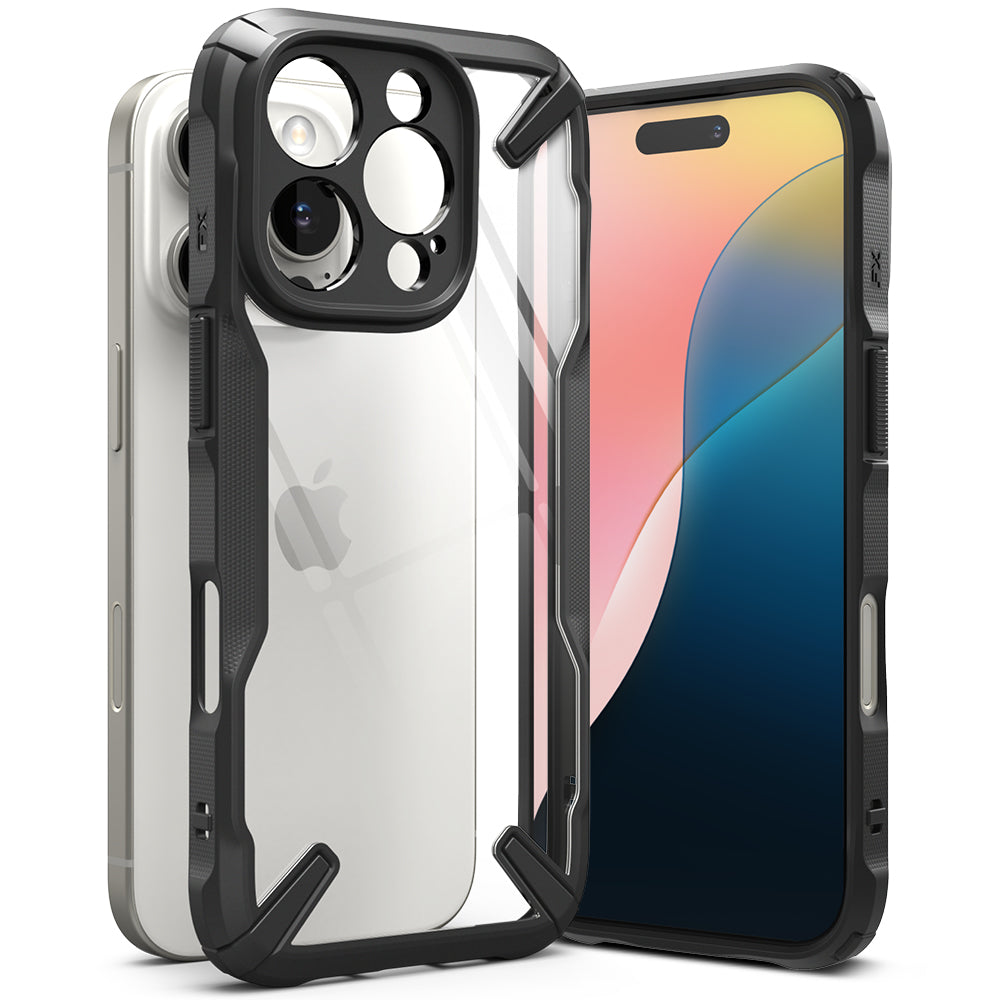 Case for Apple iPhone 16 Pro, Ringke, Fusion X, Black