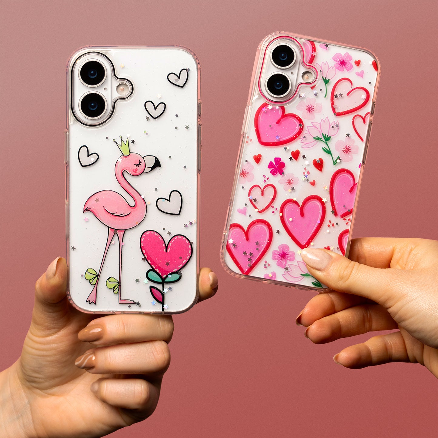 Hoesje voor Apple iPhone 16 Pro Max, OEM, Ultra Trendy Love 1, Multicolor