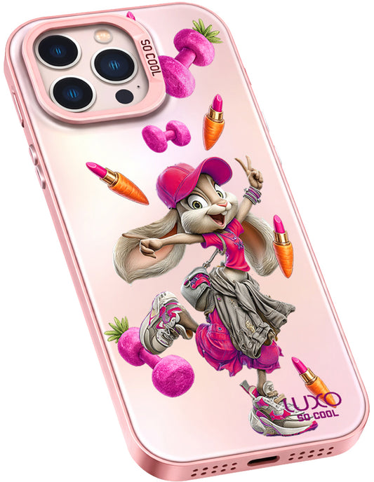 Hoesje voor Apple iPhone 17 Pro, LUXO So CooL, ArcadiA Rabbit, Multicolor