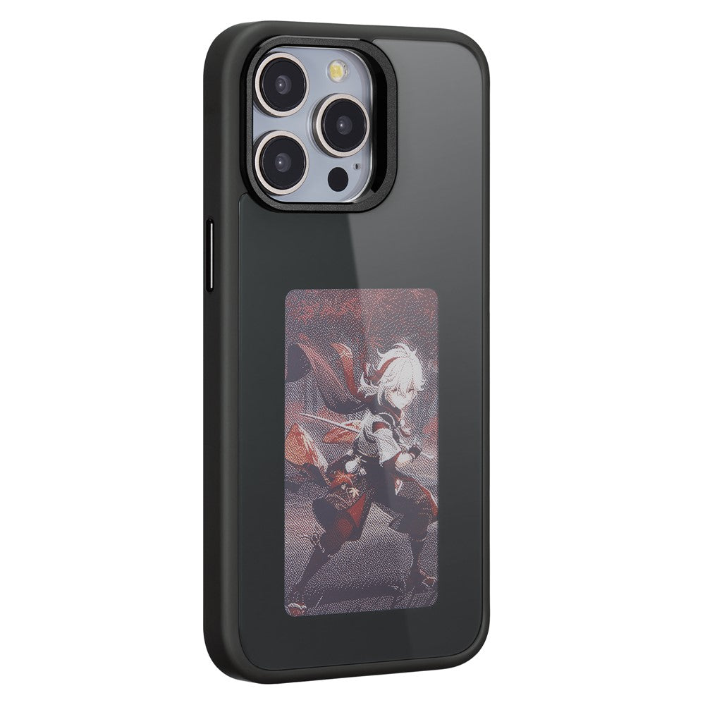 Hoes voor Apple iPhone 13 Pro Max, OEM, Aangepast E-Ink Display, Zwart