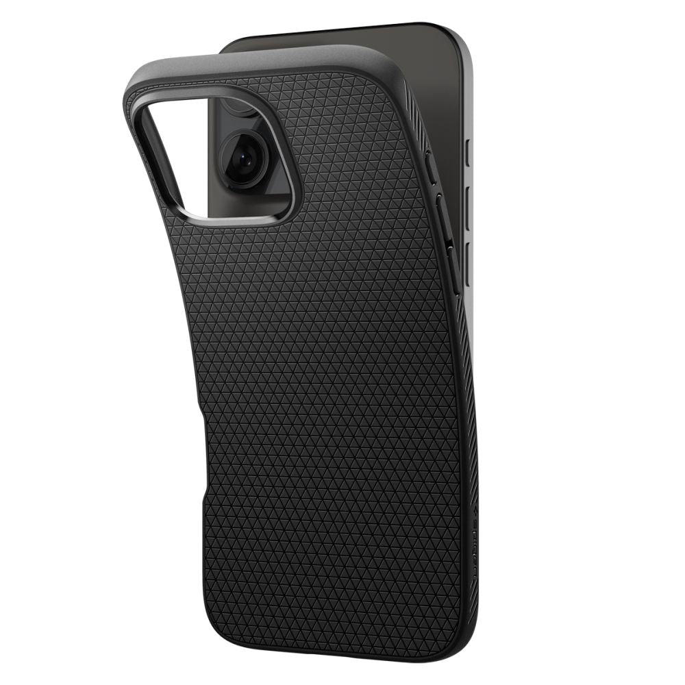 Case for Apple iPhone 16 Pro, Spigen, Liquid Air Matte, Black ACS08117