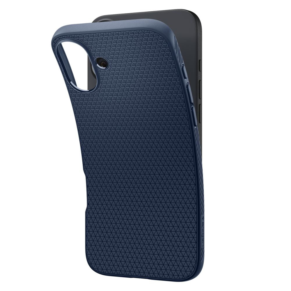 Case for Apple iPhone 16, Spigen, Liquid Air, Navy ACS08195