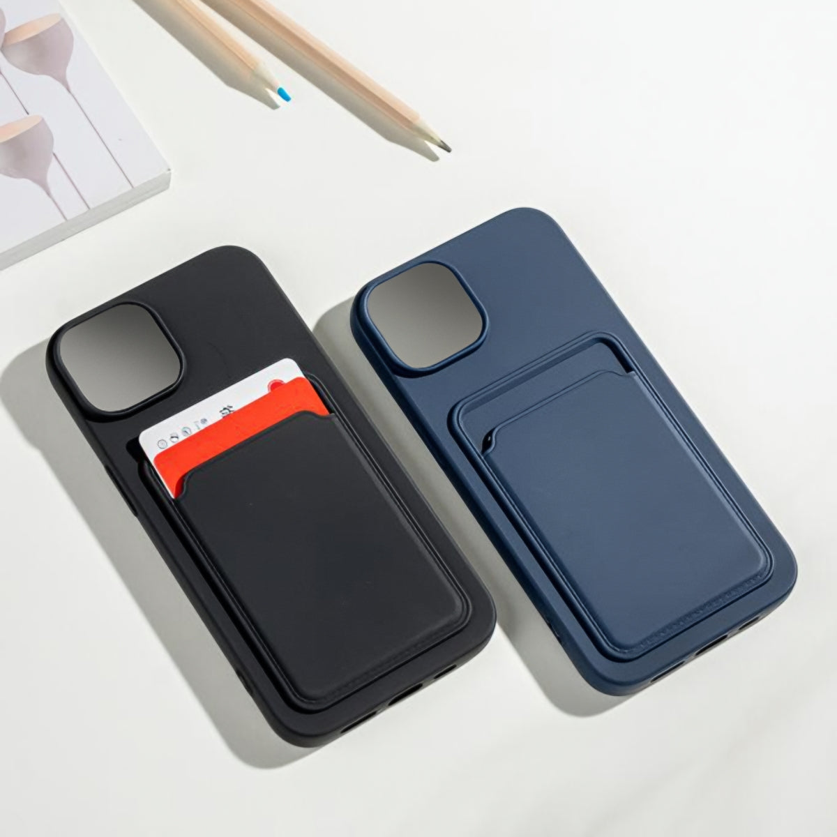 Hoesje voor Apple iPhone 15 Pro Max, XO Design, Kaartsleuf, Paars
