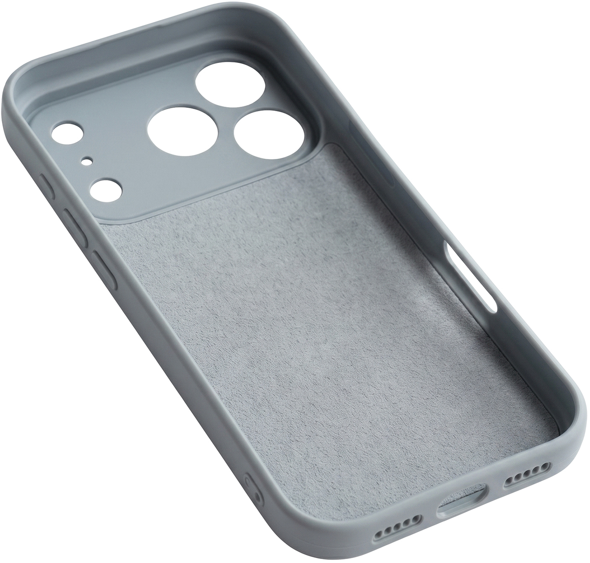 Hoesje voor Apple iPhone 17 Pro, OEM, Siliconen, Grijs