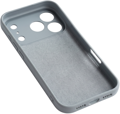 Hoesje voor Apple iPhone 17 Pro Max, OEM, Siliconen, Grijs