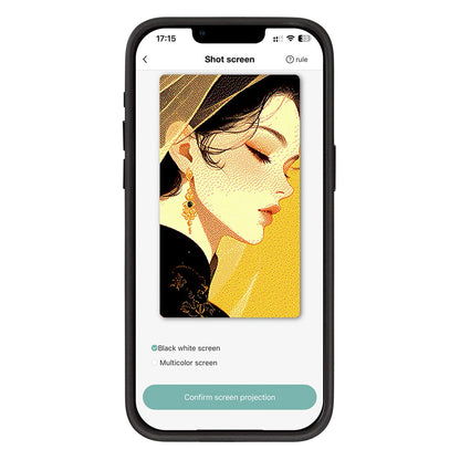 Hoes voor Apple iPhone 13 Pro Max, OEM, Aangepast E-Ink Display, Zwart