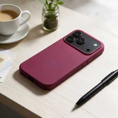 Case for Apple iPhone 18 Pro Max / 17 Pro Max, OEM, Silicone, Burgundy