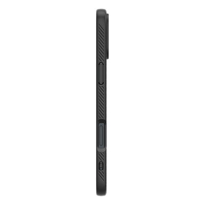 Beschermhoes voor Apple iPhone 16 Plus, Spigen, Liquid Air Mat, zwart ACS08066 