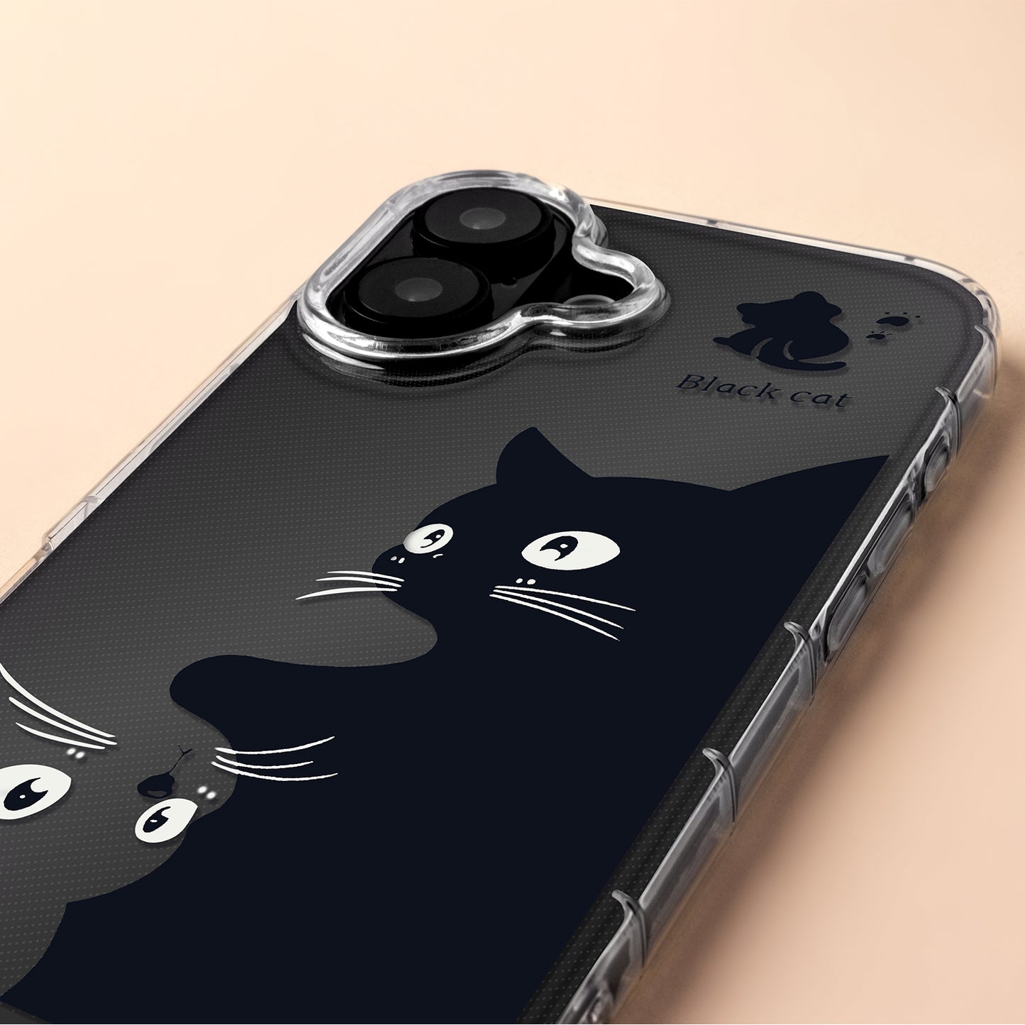Hoes voor Apple iPhone 17, OEM, Ultra Trendy Cat, Zwart