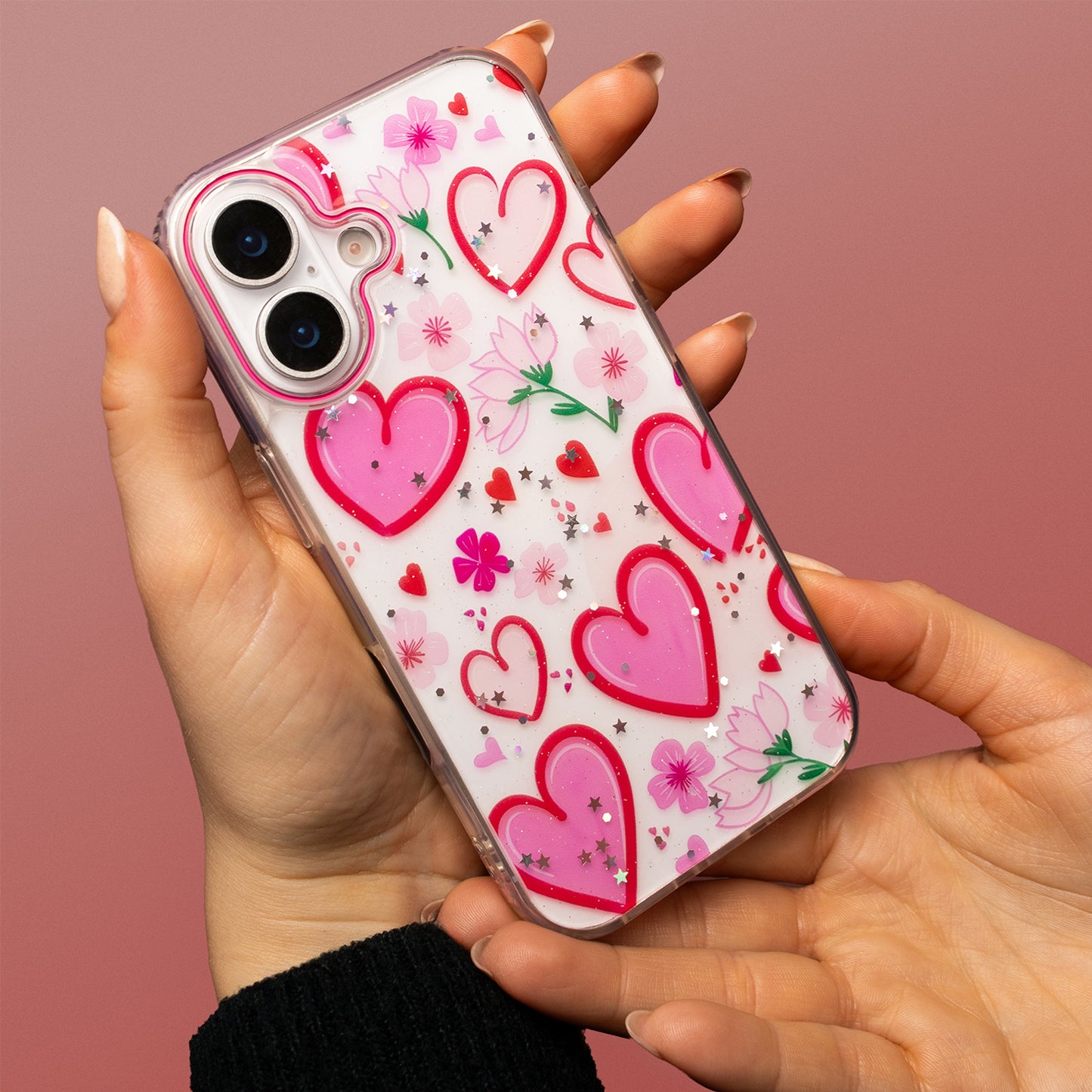Hoesje voor Apple iPhone 15 Pro, OEM, Ultra Trendy Love 1, Multicolor