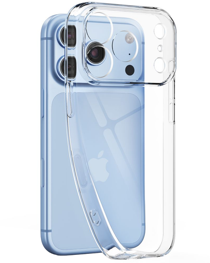 Hoesje voor Apple iPhone 18 Pro / 17 Pro, Tech-Protect, Flexair met Screen Protector, Transparant