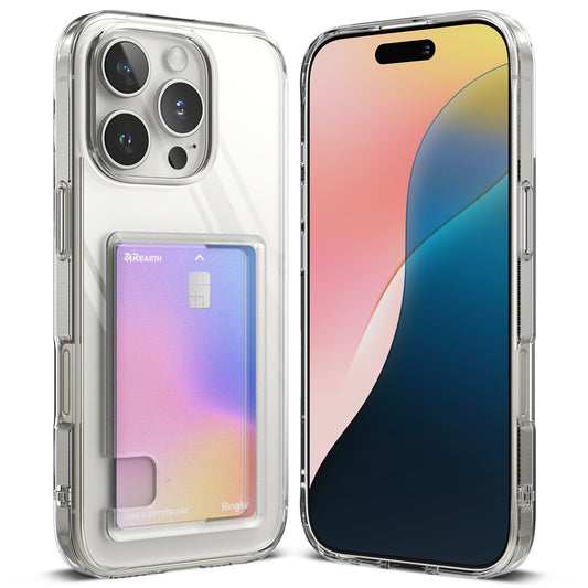 Hoes voor Apple iPhone 16 Pro Max, Ringke, Fusion Card, Transparant