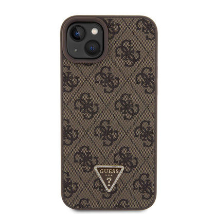 Case for Apple iPhone 15 Plus, Guess, Crossbody 4G Metal Logo, Brown, Resealed