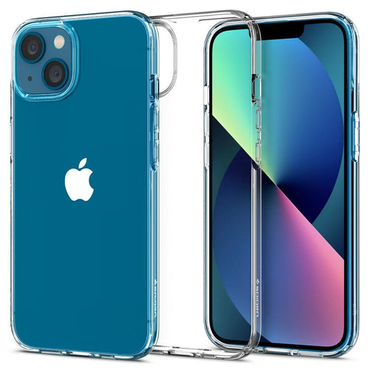 Hoesje voor Apple iPhone 13, Spigen, Liquid Crystal, Transparant 