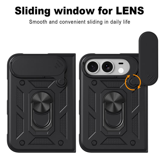 Hoes voor Apple iPhone Duo, Techsuit, CamShield, Zwart