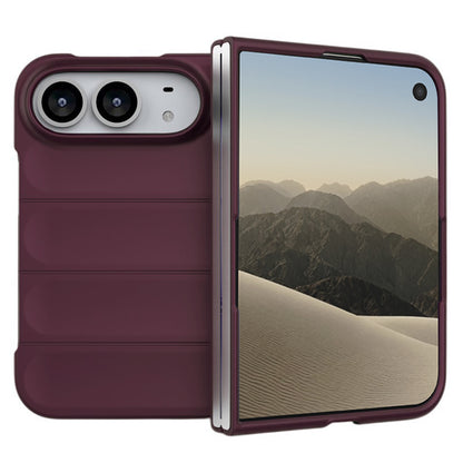 Hoesje voor Apple iPhone Duo, Techsuit, Magic Shield, Donkerbordeauxrood