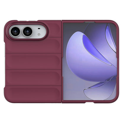 Hoesje voor Apple iPhone Duo, Techsuit, Magic Shield, Donkerbordeauxrood