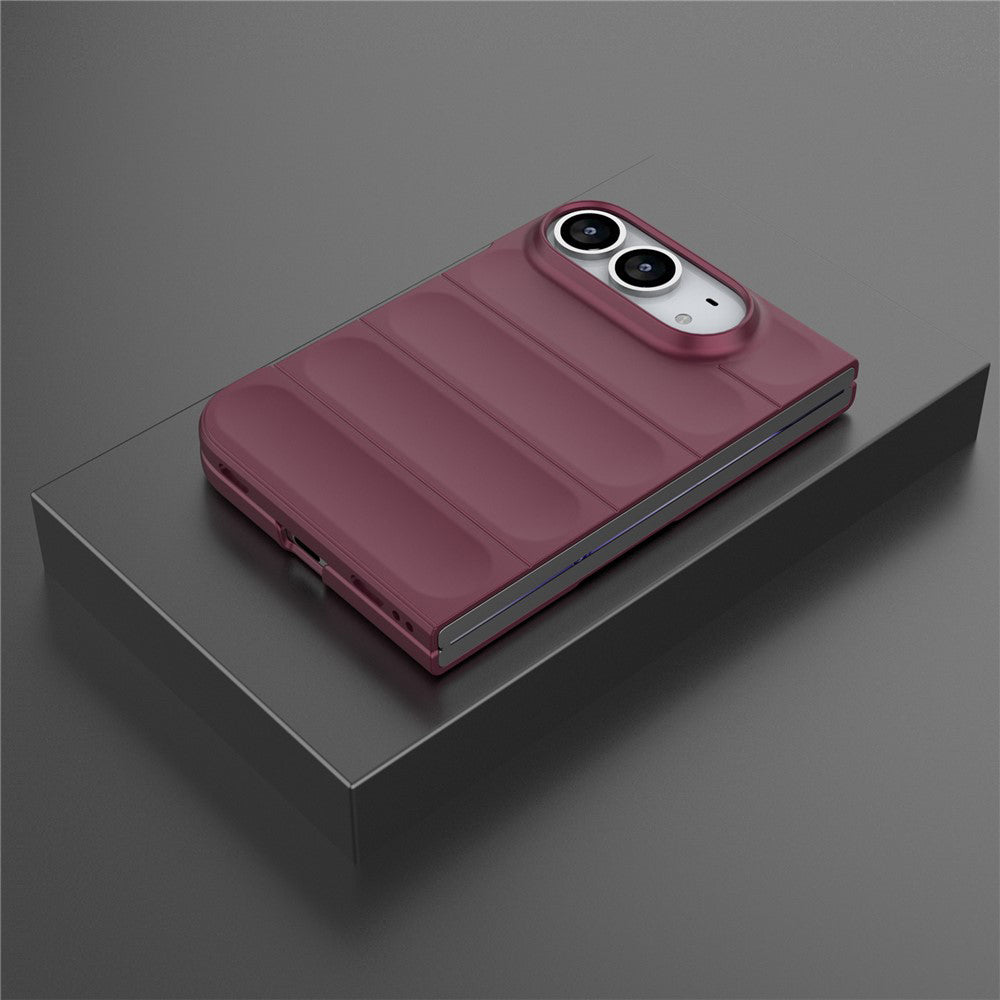 Hoesje voor Apple iPhone Duo, Techsuit, Magic Shield, Donkerbordeauxrood