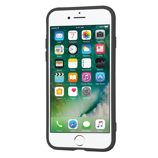 Hoesje voor Apple iPhone SE (2022) / SE (2020) / 8 / 7, Techsuit, SoftFlex, Zwart