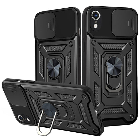 Hoes voor Apple iPhone XR, Techsuit, CamShield, Zwart